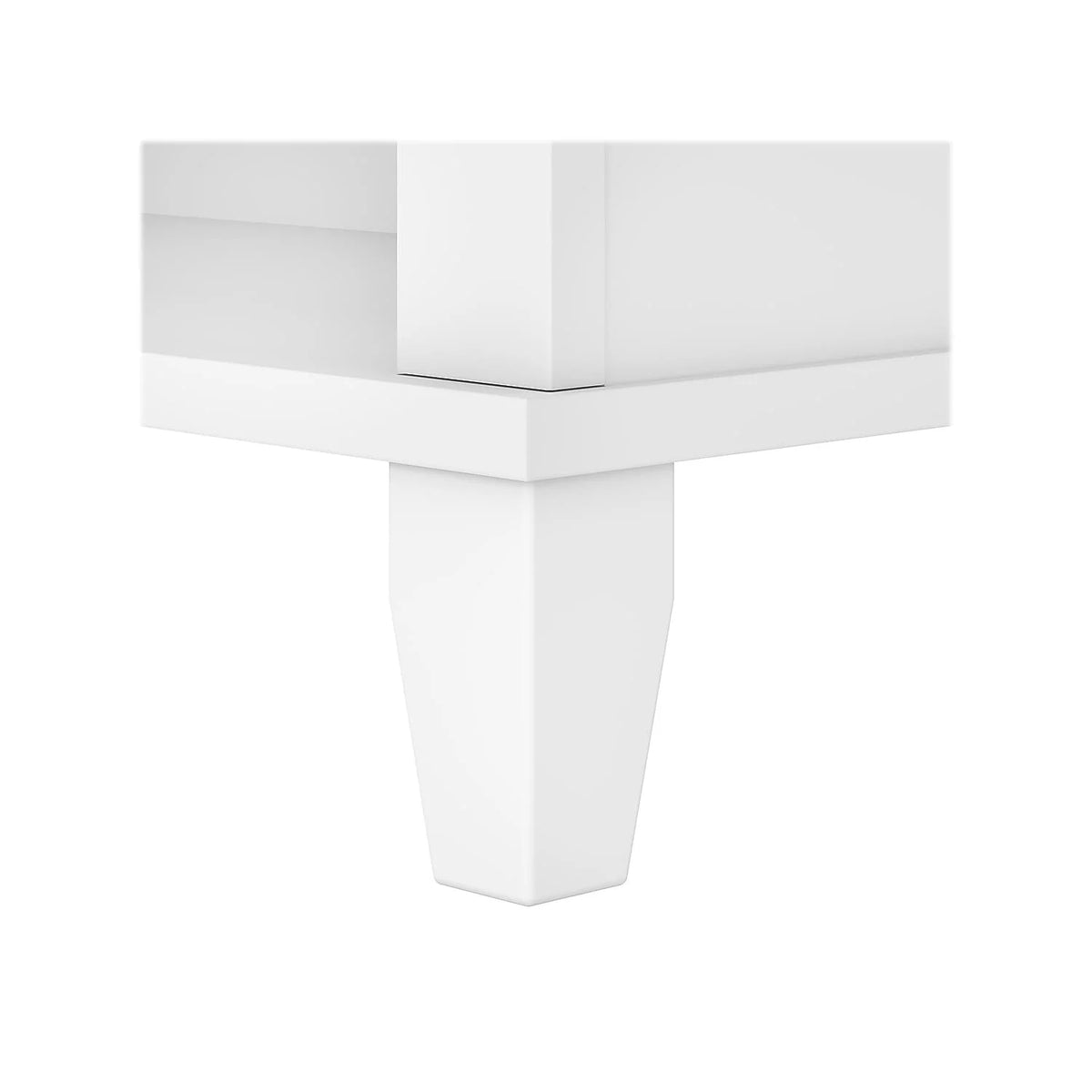 White 5 Shelf Tall Bookcase N78968
