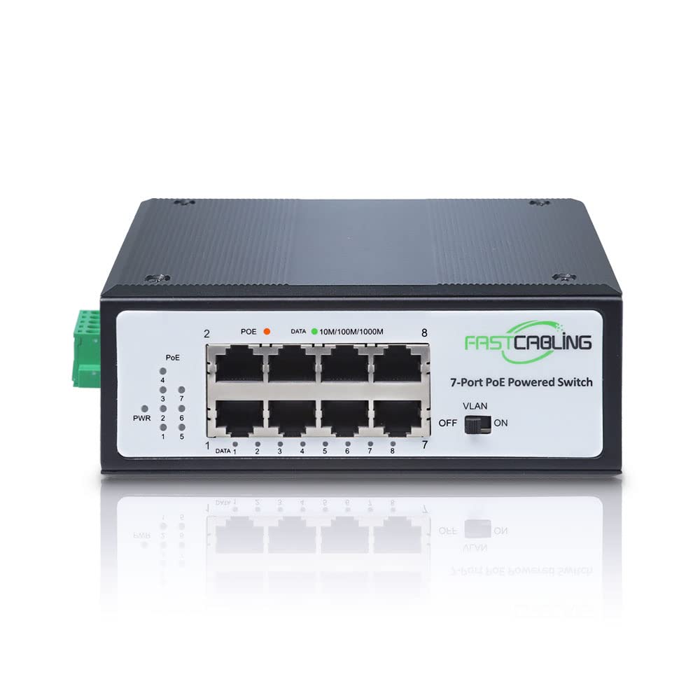 PoE Powered Switch, PoE+ Extender, 71W Passthrough Power Y72651