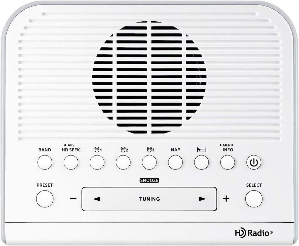 White Digital Tuning Clock Radio Z612637
