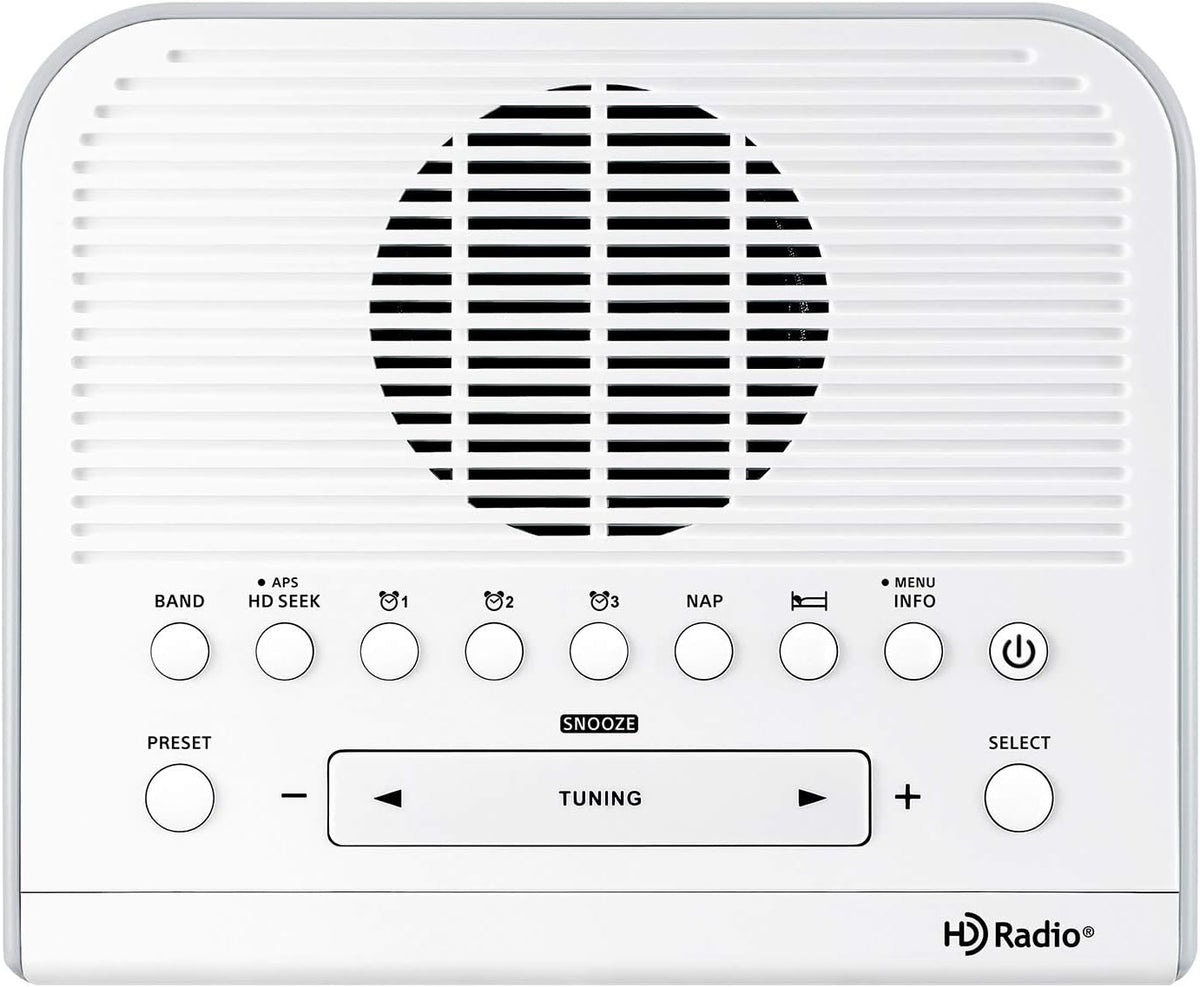 White Digital Tuning Clock Radio Z612637