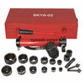 10 Ton 6 Die Hydraulic Knockout Punch Tool Kit with Case M3079