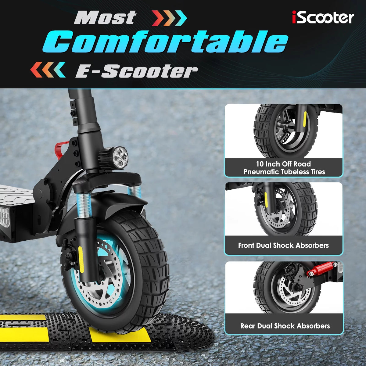 800W Electric Scooter, 25 MPH, 25Miles Range, Dual Brake, Folding Scooter L1056