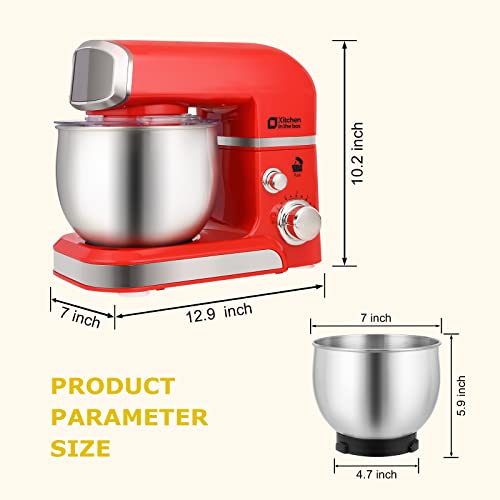 3.2Qt 6 Speeds Blue Electric Food Mixer S662