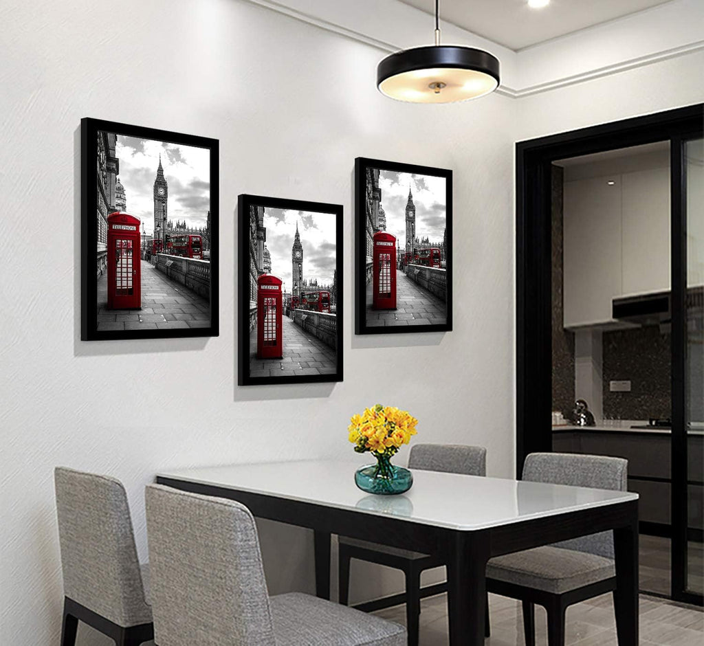 Solid Wood 16x20 Poster Frame 3 Pack Black P53143