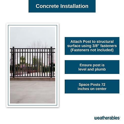 Aluminum Fence Kit (57” Post for Hard Surface) N498651