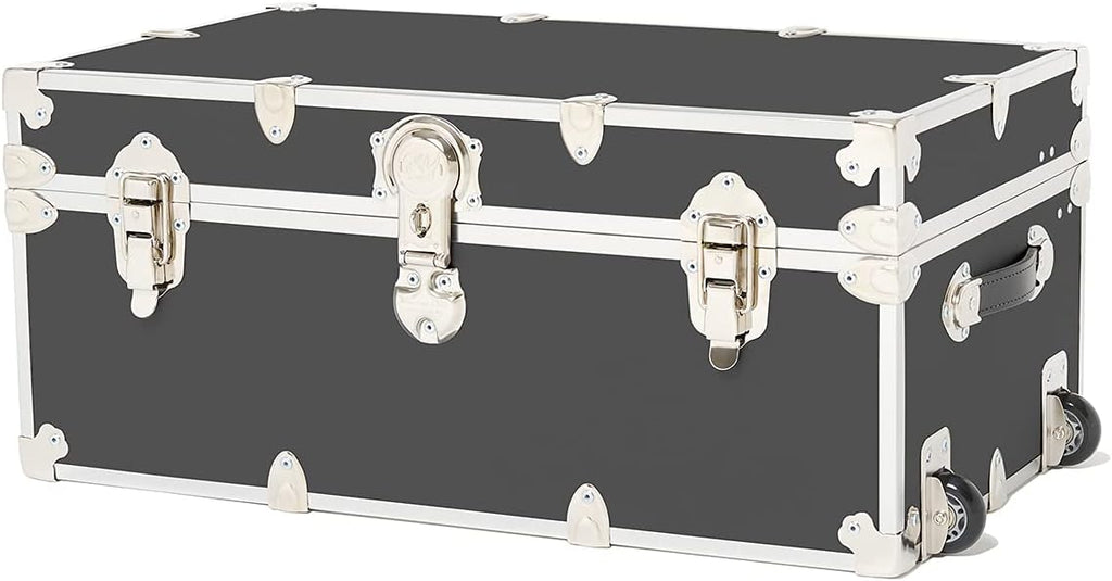Large Armor Roller Trunk with Mounted Wheels 32x18x14 Black R277306