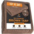 Brown Poly Tarps Case of 12 Y57392