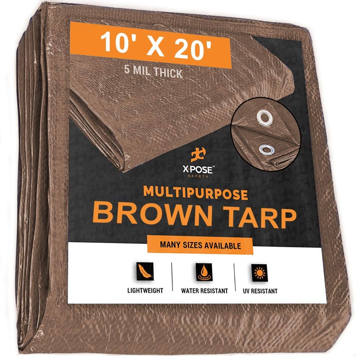 Brown Poly Tarps Case of 12 Y57392
