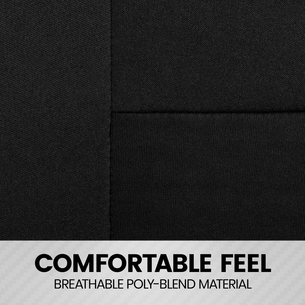 Black PolyPro Car Seat Covers Front Set B50293