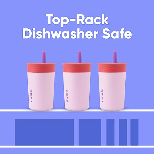 12 Oz Stainless Steel Kids Tumbler with Straw J39774