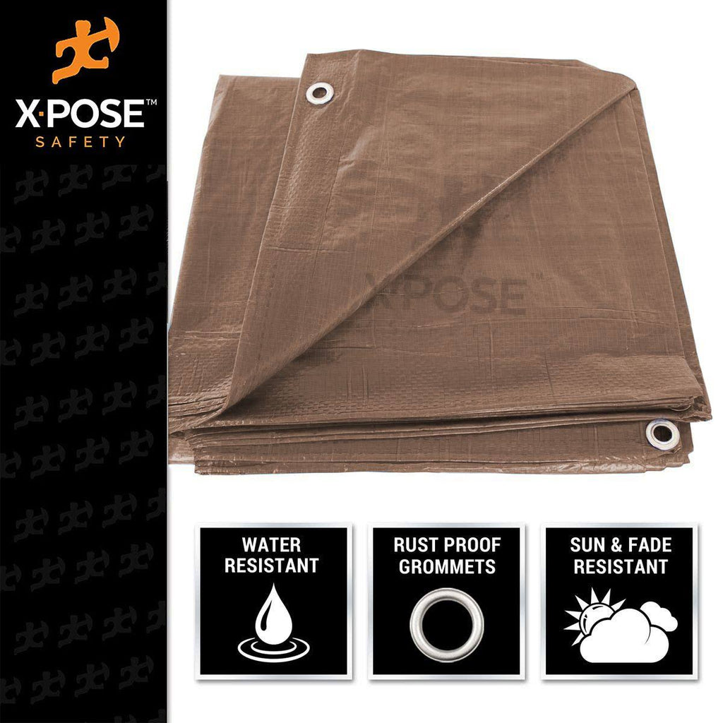 Brown Poly Tarps Case of 12 Y57392