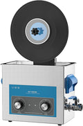 Gray Mechanical Vinyl Record Ultrasonic Cleaner with Records Bracket B234669