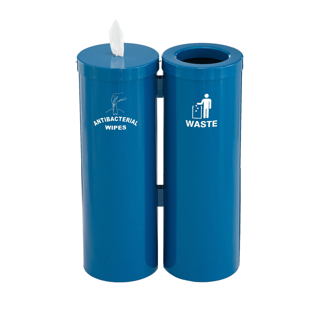 Antibacterial Wipe Dispenser and Garbage Can P9114