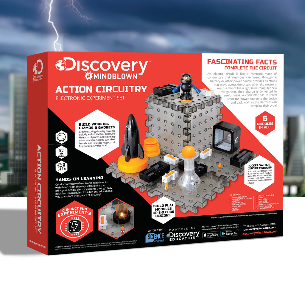 Action Circuitry Electronic Experiment STEM Science Kit J59752