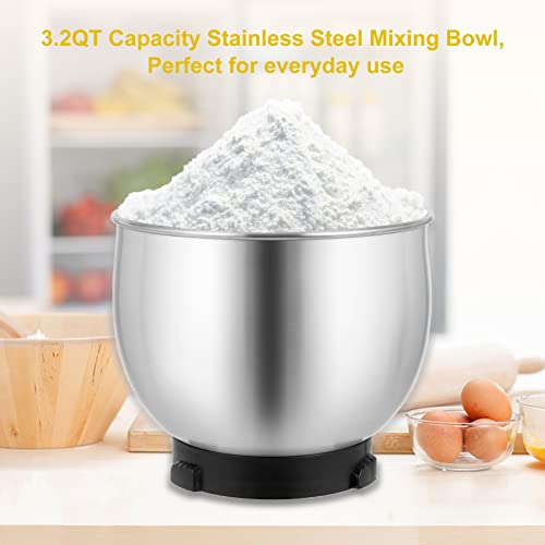 3.2Qt 6 Speeds Blue Electric Food Mixer S662