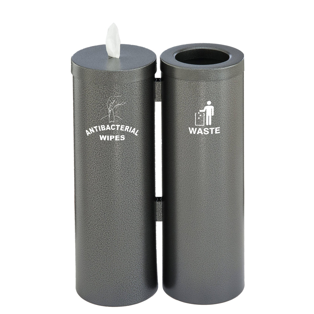 Antibacterial Wipe Dispenser and Garbage Can P9114