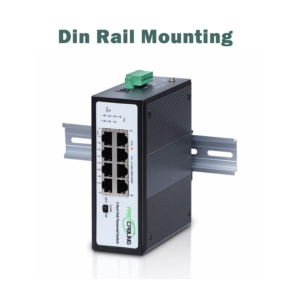 PoE Powered Switch, PoE+ Extender, 71W Passthrough Power Y72651