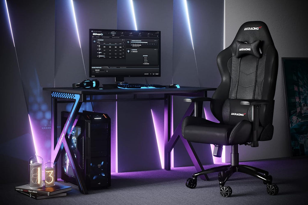 Gaming Chair with High Backrest, Recliner, Swivel, Tilt, Rocker & Seat Height Adjustment X66713