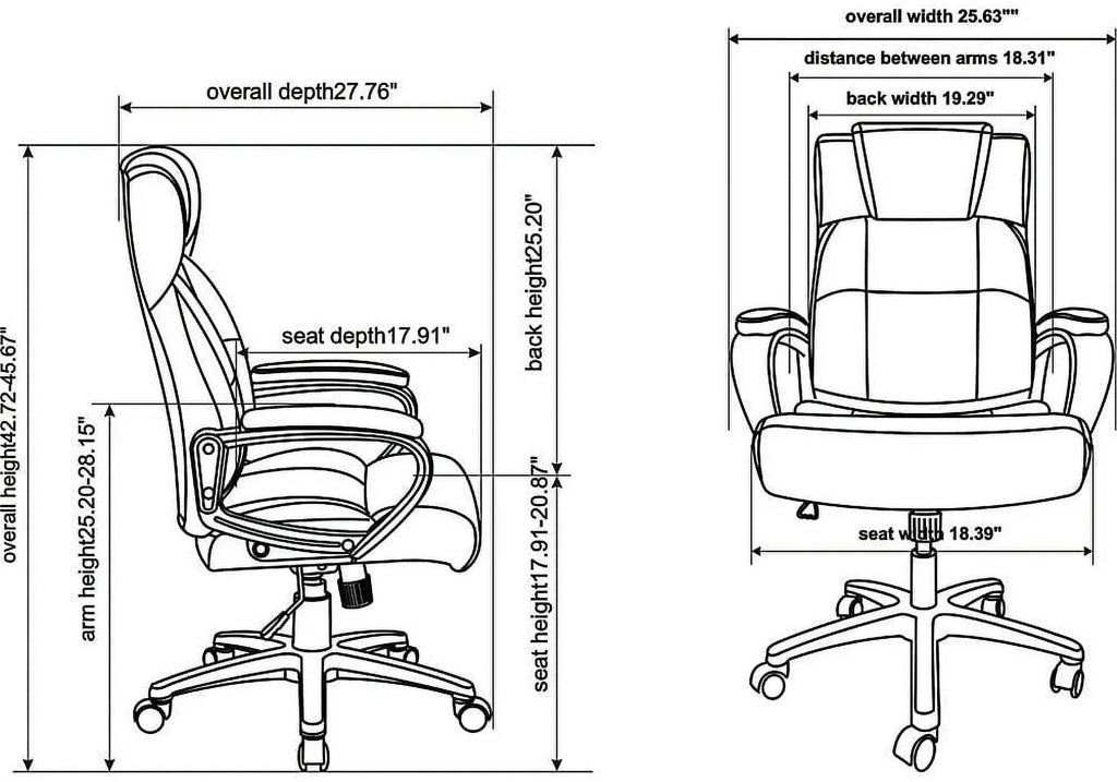High-Back Leather Executive Chair T563