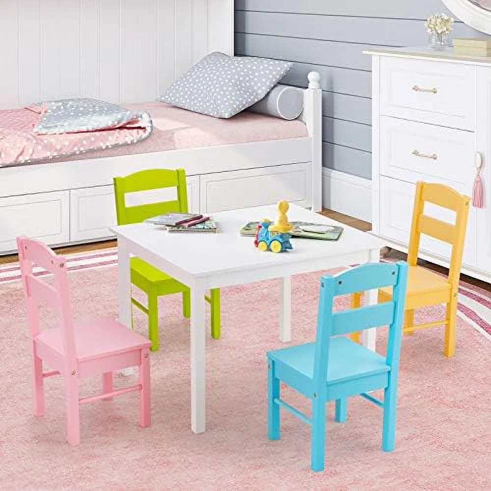 5 Piece Wood Table and Chair Set C54509