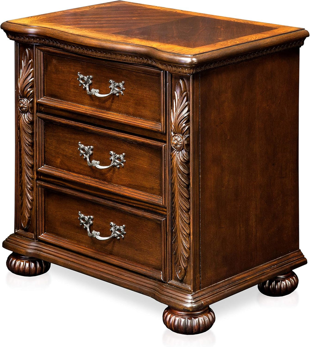 Brown Cherry Traditional Nightstand G94625