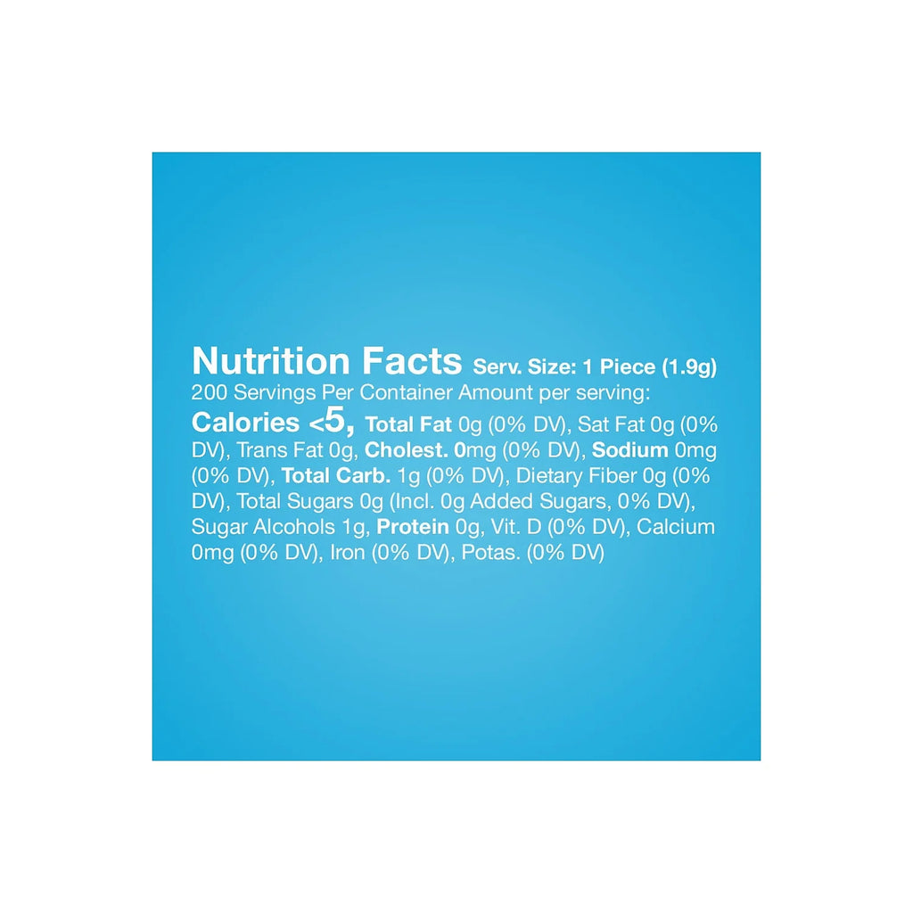 Sugar Free Gum Assorted Flavors 13.4 oz. 200 Pieces/Pack Q6942