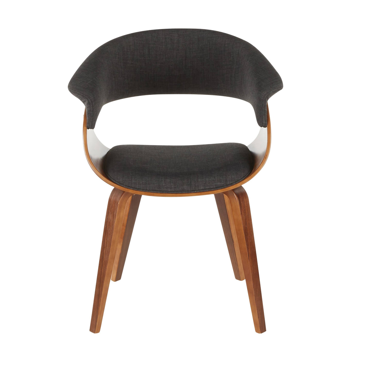 Cream Fabric Zebra Wood Dining Accent Chair K463