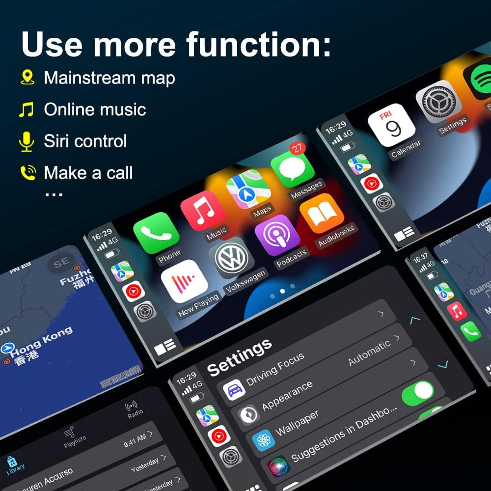 Wireless CarPlay Adapter for Factory Wired CarPlay Models X484