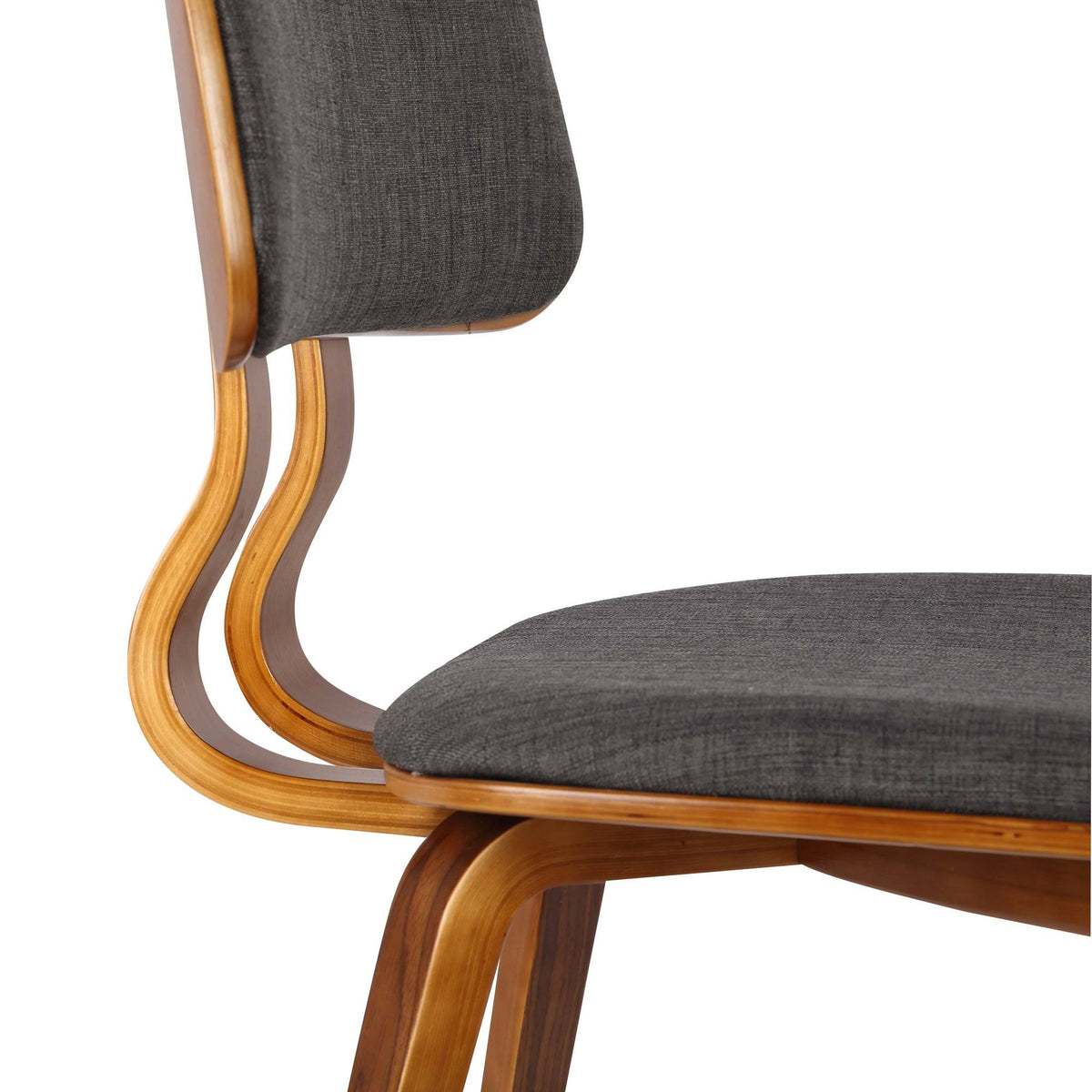 Charcoal/Walnut Mid-Century Dining Chair D8845