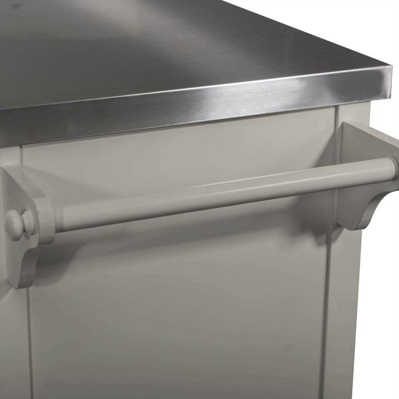 Black Stainless Steel Countertop Kitchen Island Cart B1300