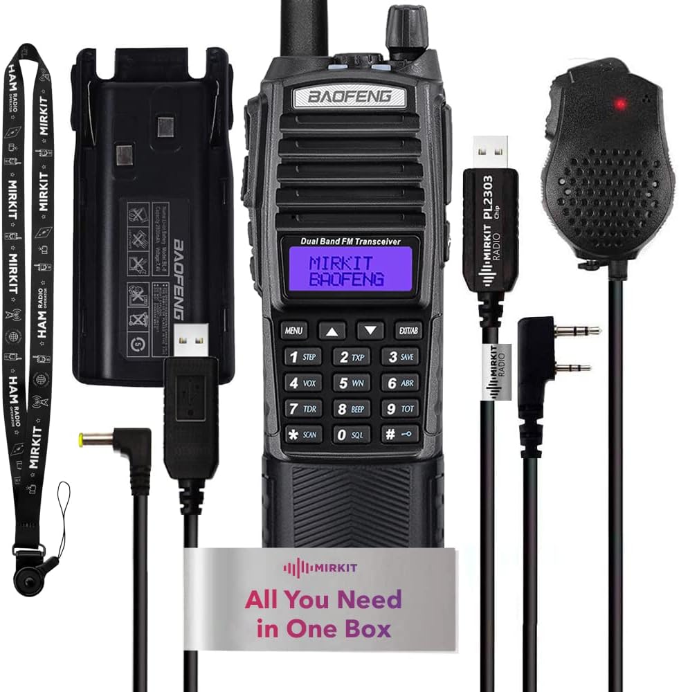 2X Ham Radios with 8 Watt Max Power 2800 mAh Li-ion Battery Pack Q144
