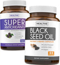 Black Seed Oil Antioxidant Supplement with Acai Berry, Goji Berry, Pomegranate & Trans Resveratrol, 120 Capsules & 60 Capsules S611