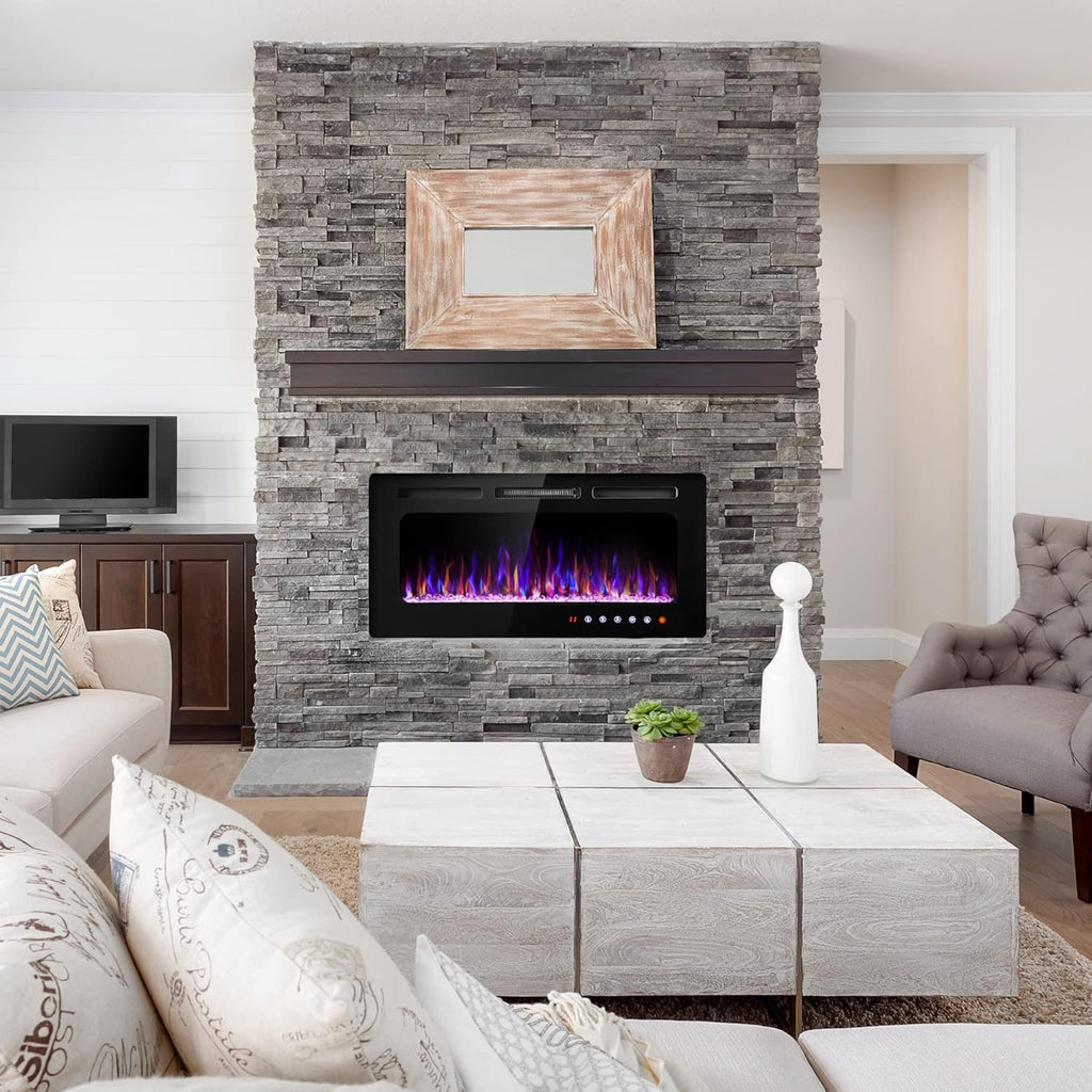 36 Inch Electric Fireplace Insert with Remote Control R931912