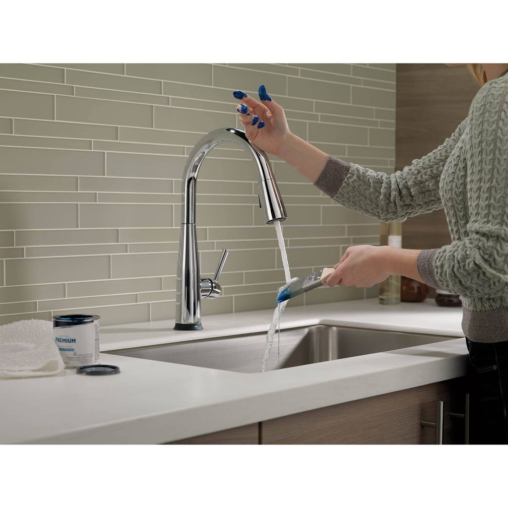 Chrome Single Handle Pull-Down Kitchen Faucet R857592