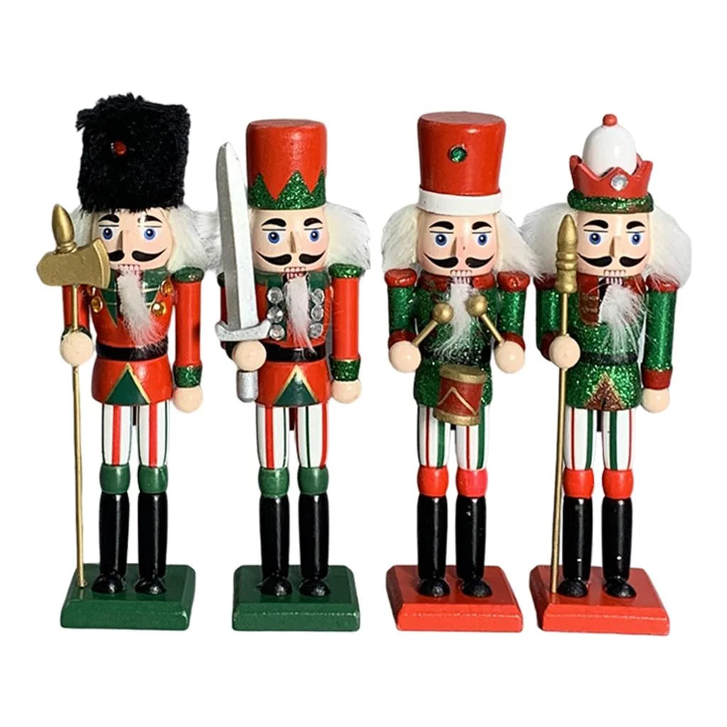 Wood Nutcracker Soldier Model Decorative Ornament T3067