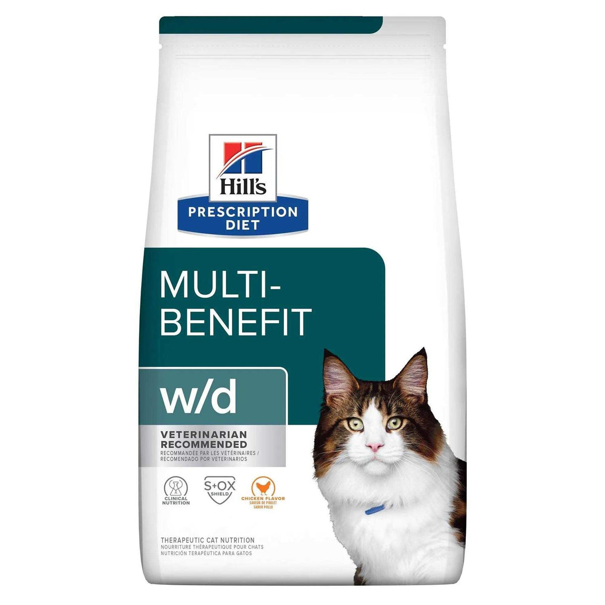 Prescription Diet w/d Digestive/Weight Management Feline Dry Food P5504