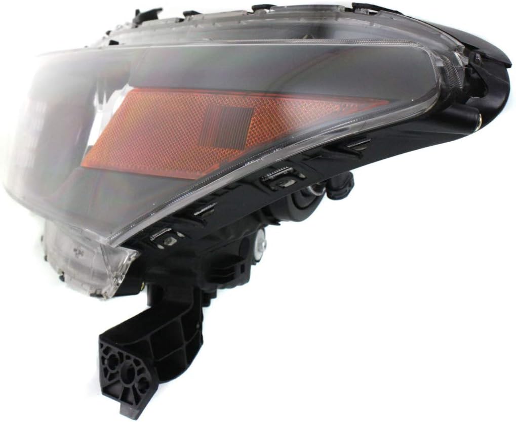 Headlight Assembly Driver Side with Bulbs Black Housing T9511