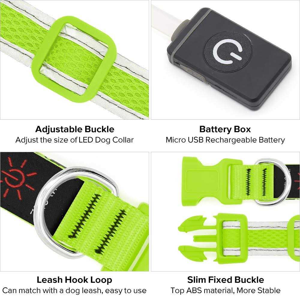 USB Rechargeable LED Dog Collar S14230