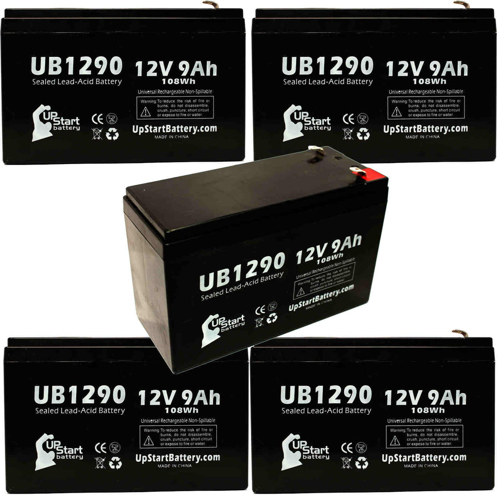 12V 9Ah Sealed Lead Acid Battery with Terminal Adapters O41692