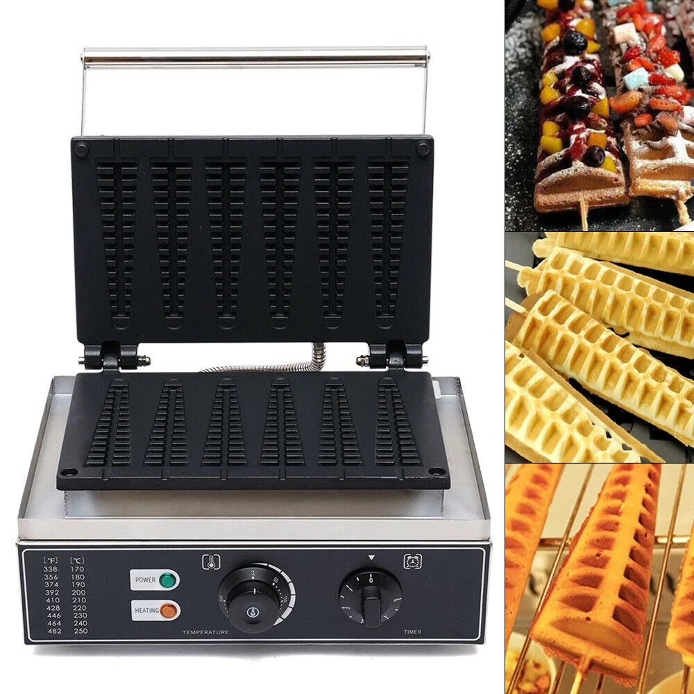 6 Stick Nonstick Electric Waffle Maker O776