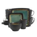 16-Piece Turquoise Dinnerware Set A3868