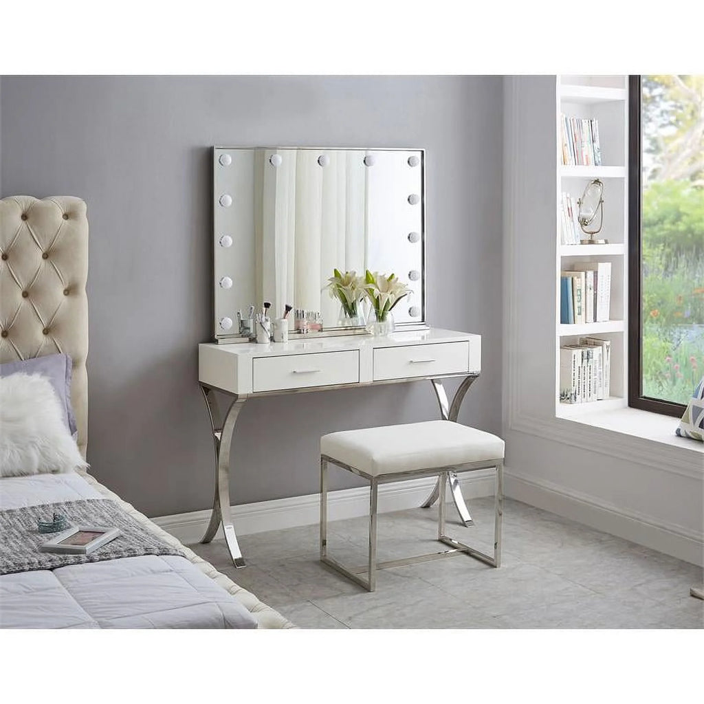 Chrome Ottoman / Stool N941137