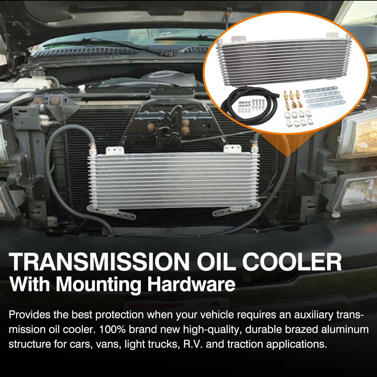 Transmission Oil Cooler with Mounting Hardware N38680
