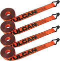 2 Inch x 15 Foot Winch Strap with Heavy Wire Hook, 4 Pack P420