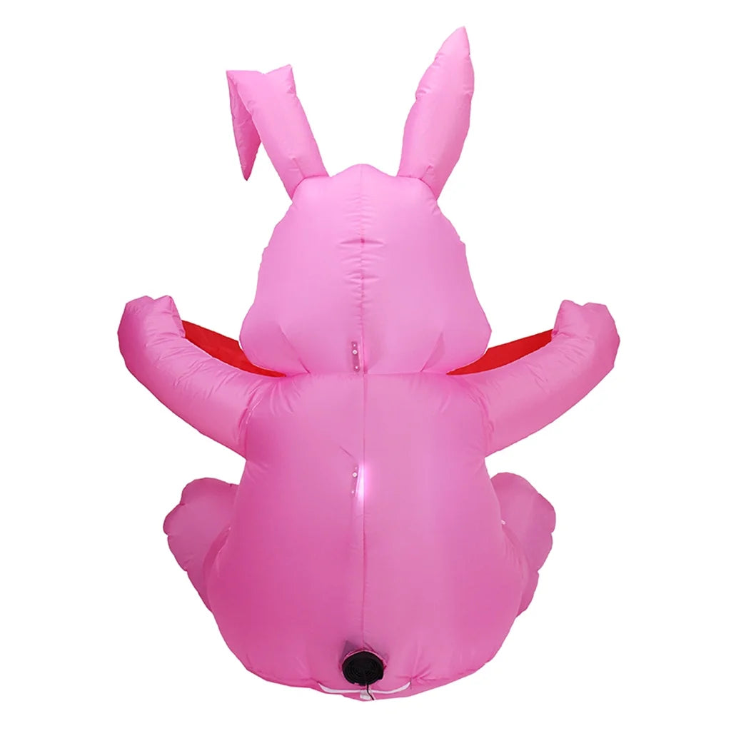 1.5m Inflatable Easter Bunny LED Night Light Outdoor Decorations T17393