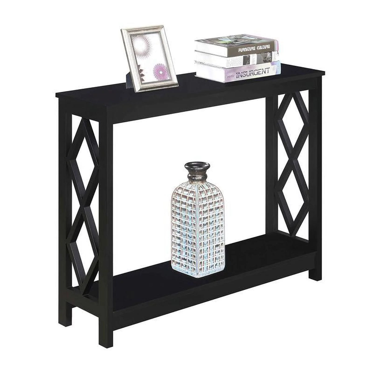 Black Wood Console Table G4270
