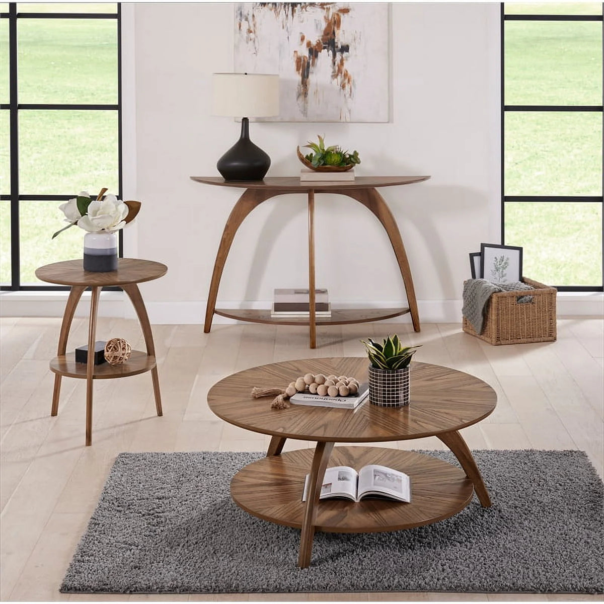 Round Wood Coffee Table K57842