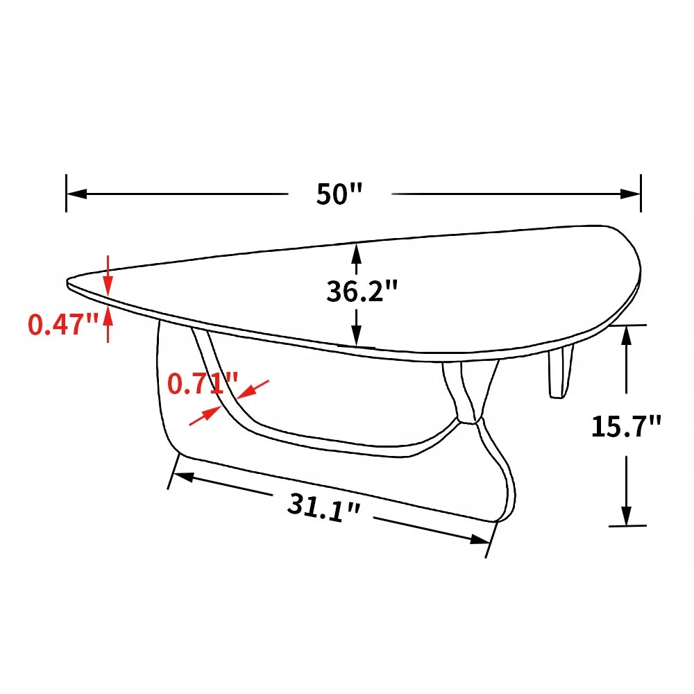 Modern Triangle Coffee Table O401013
