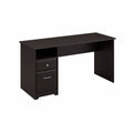 60W Computer Desk with Drawers in Espresso Oak P899