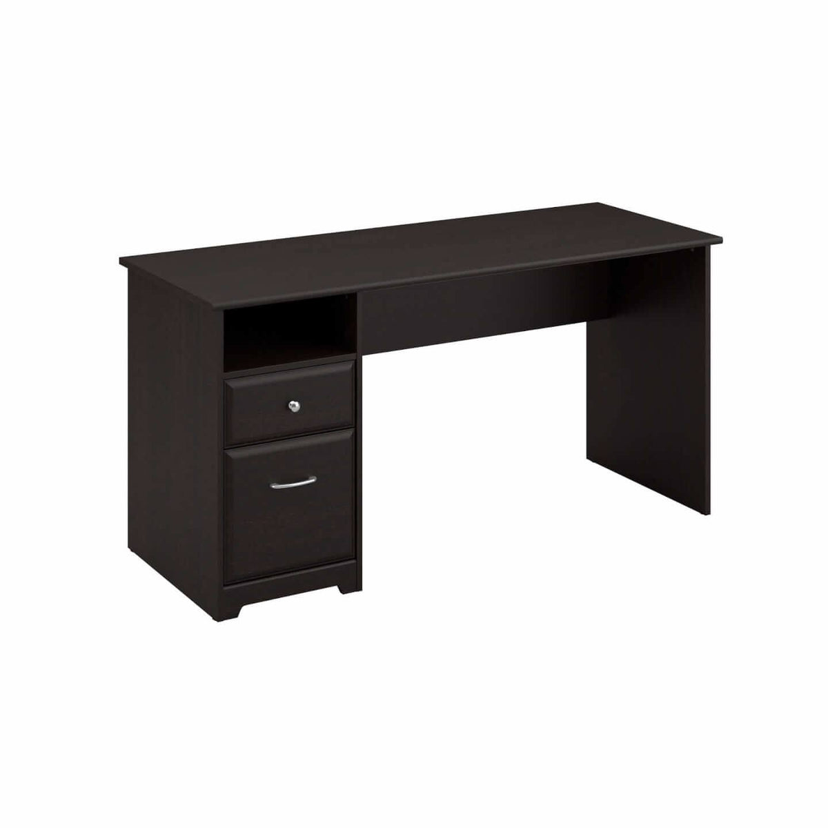 60W Computer Desk with Drawers in Espresso Oak P899